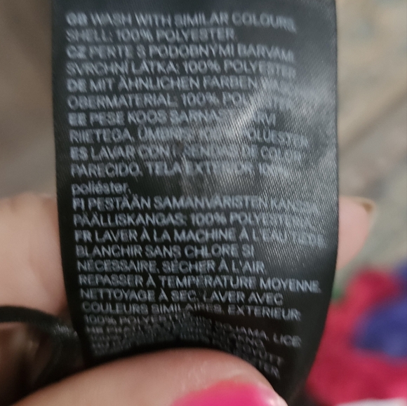 H&M Black Satin Robe With Tie. Size M/L - Picture 5 of 9